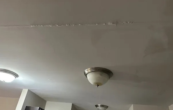 Ceiling Drywall Water Damage Restoration in River Oaks, TX